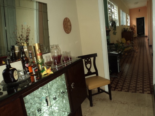 'Living room and hall' Casas particulares are an alternative to hotels in Cuba.